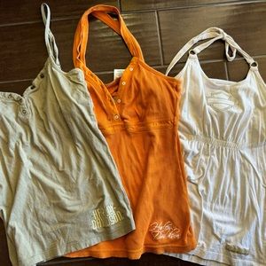 Harley Davidson women’s tank top medium biker, rally shirts bundle 3 total RARE